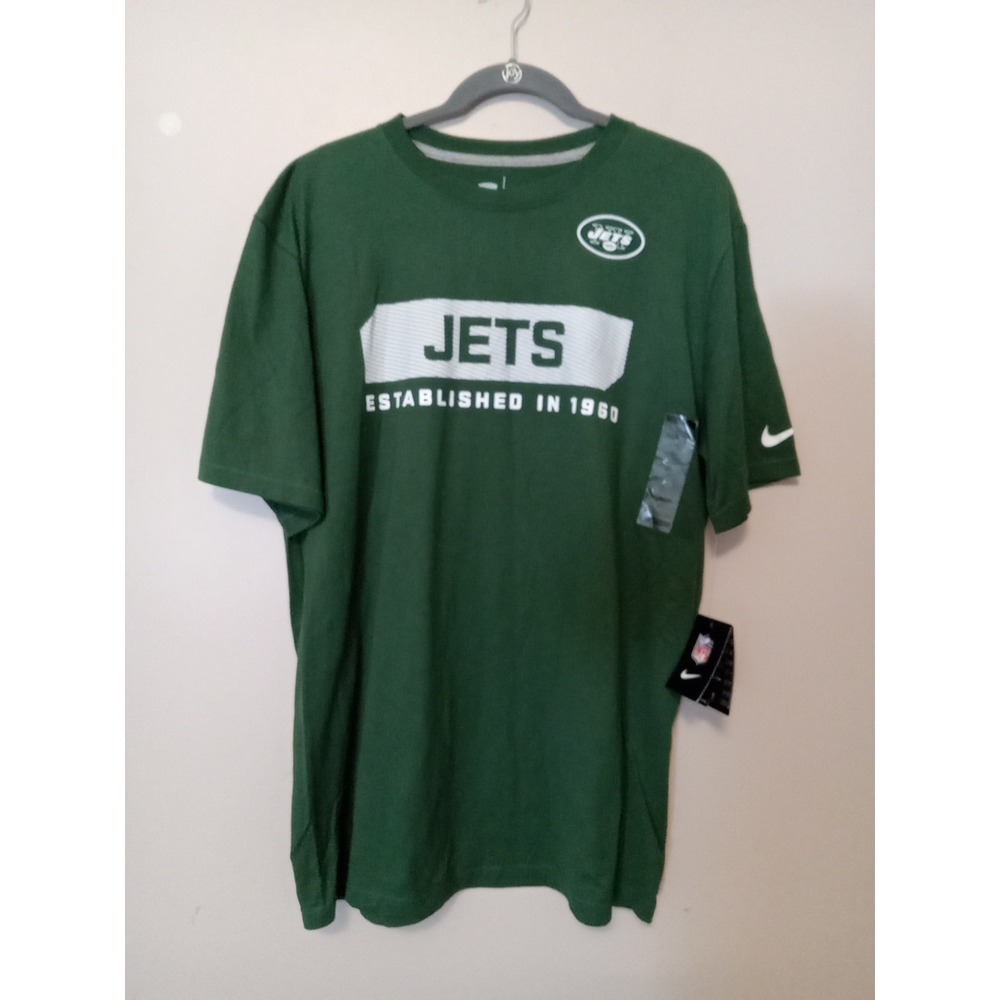 NFL Jets NIKE Men Green Jets Equipment Training Tshirt Size Xl